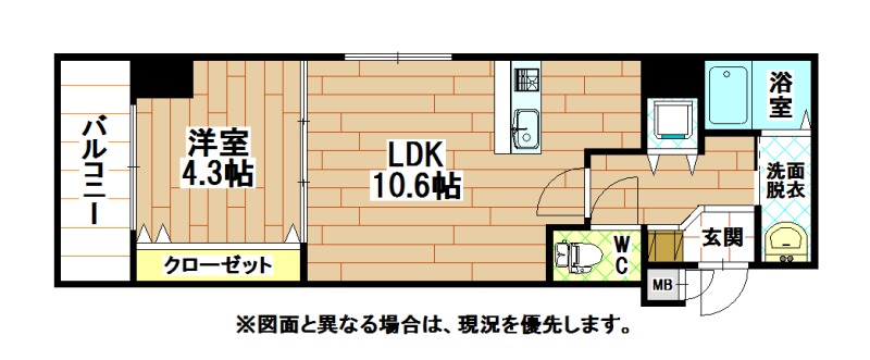 アスティー小町 1LDK（Aタイプ）