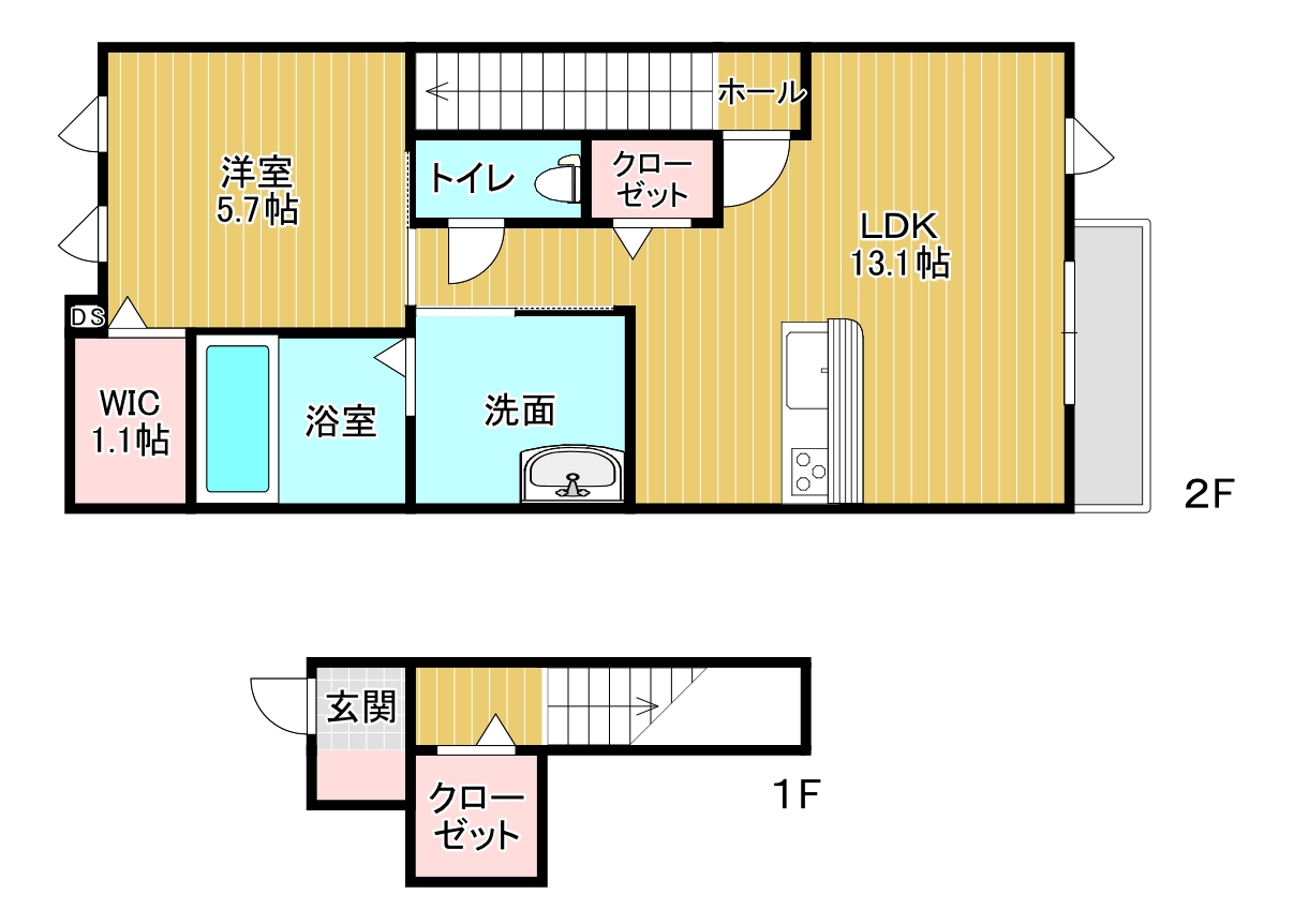 ユアメゾン高須北B 203（カラー）