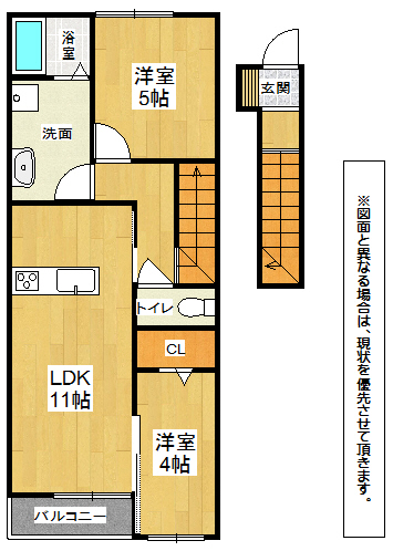 G-style G-style202号　間取り（カラー）