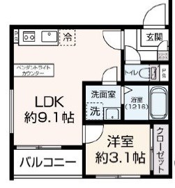 fika（フィーカ）戸畑 間取り