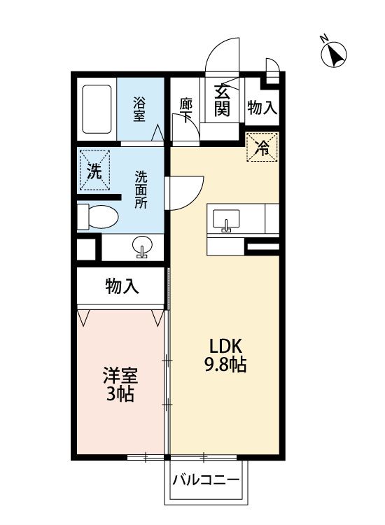 アバン　セ　シェル 間取り