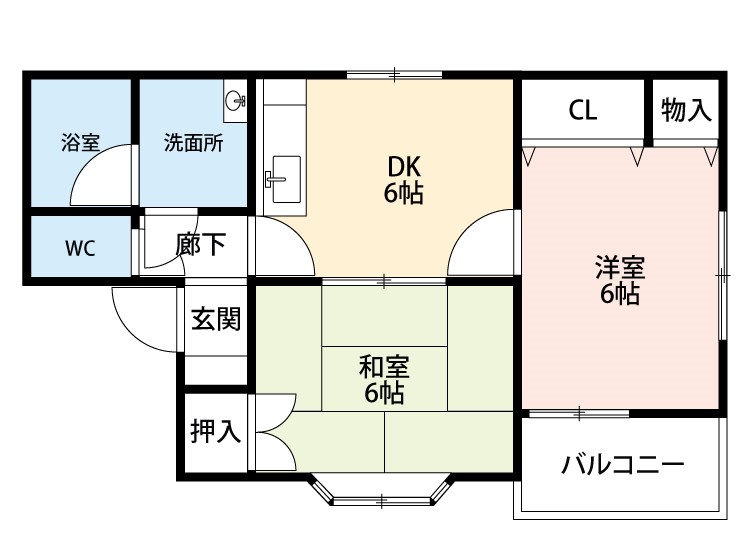 クレイン 貫 間取り