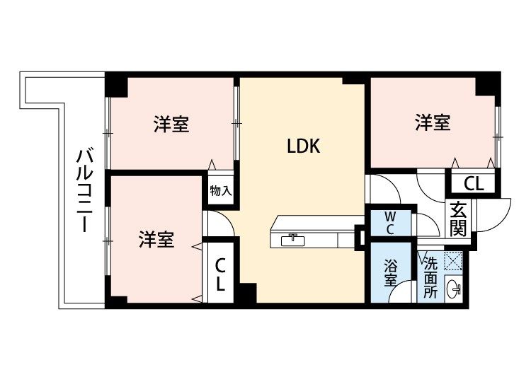 ロージュマン黄金町 間取り