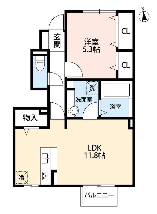 エスポワール　下城野Ⅱ 間取り