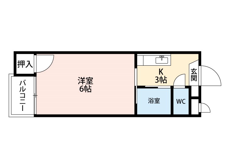 シャトレ天神Ⅱ 間取り