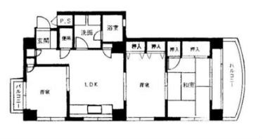 パレス三萩野 間取り