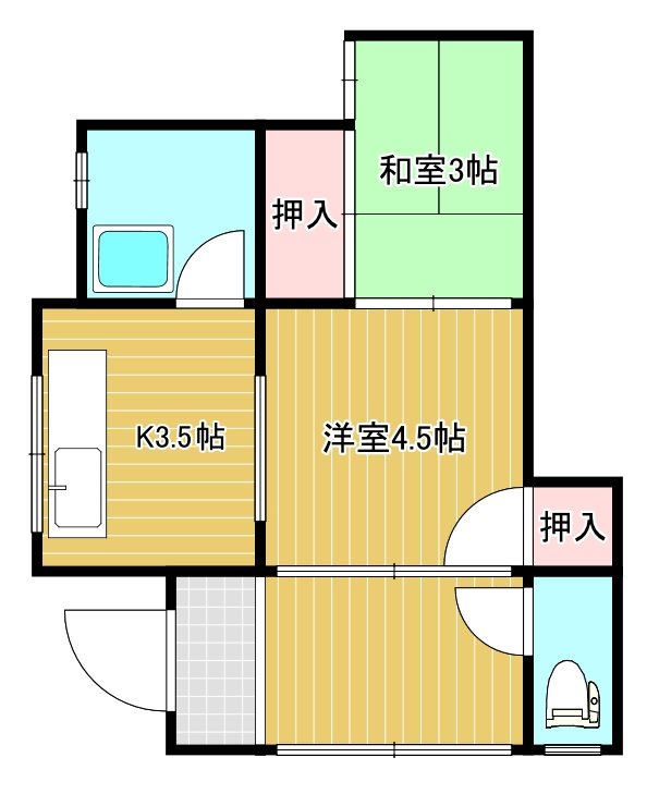 柳町四丁目7番貸家 間取り