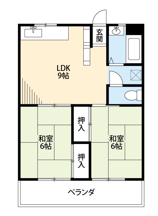 GREEN COURT TOBATA 間取り