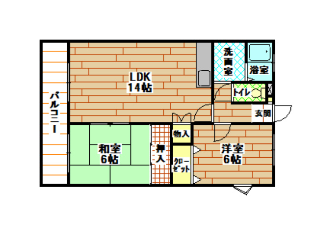 エルスール湯川 間取り