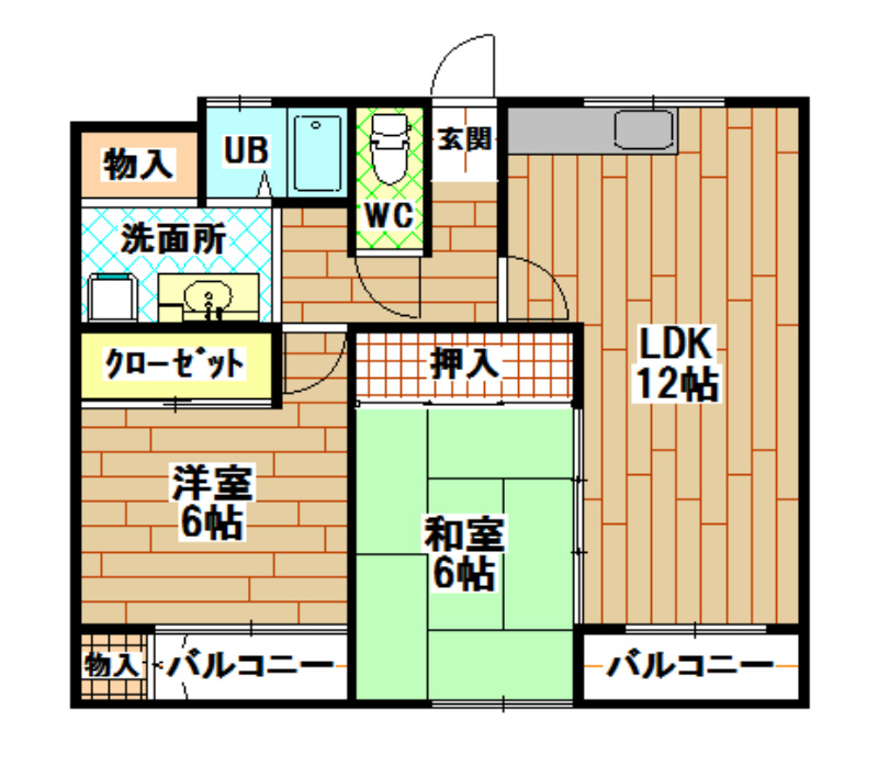 ゴールドハイツ湯川 間取り