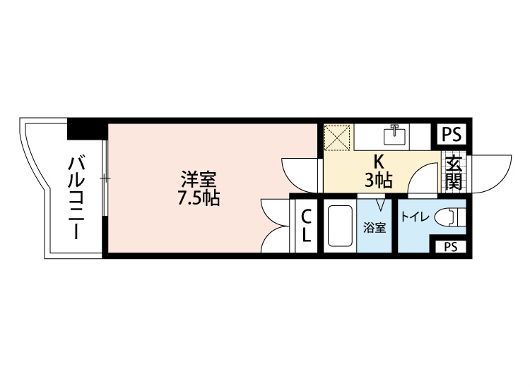 ニューサンリバー7番館 間取り