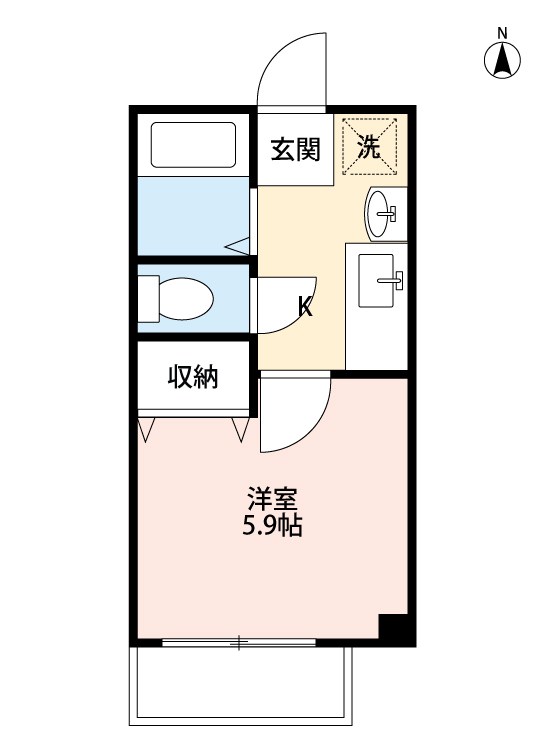 Crescent　Senbo（クレセント千防） 間取り