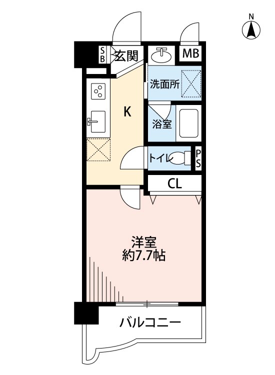 ニューシティアパートメンツ南小倉Ⅰ 間取り