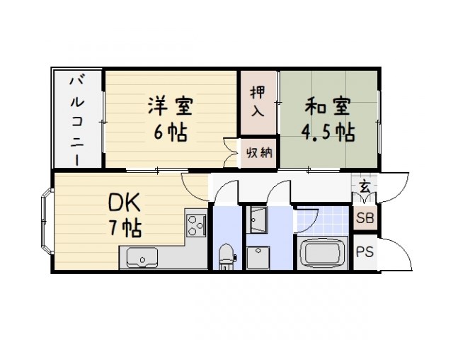 クラウンハイム小倉南 間取り