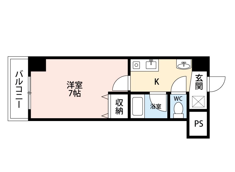 吉野町ワンルームマンション 間取り