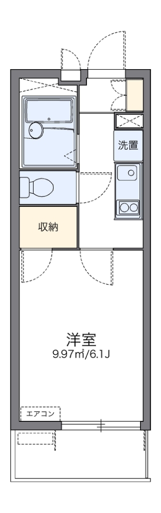 レオパレス星＆ナミ　Ｋ１１ 間取り