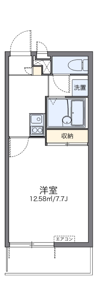 レオパレスピュアハイツ学研台 間取り