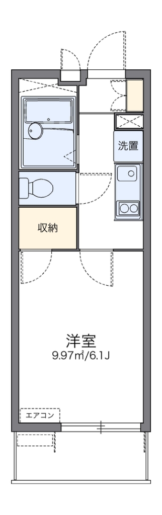 レオパレス星＆ナミ　Ｋ１１ 間取り