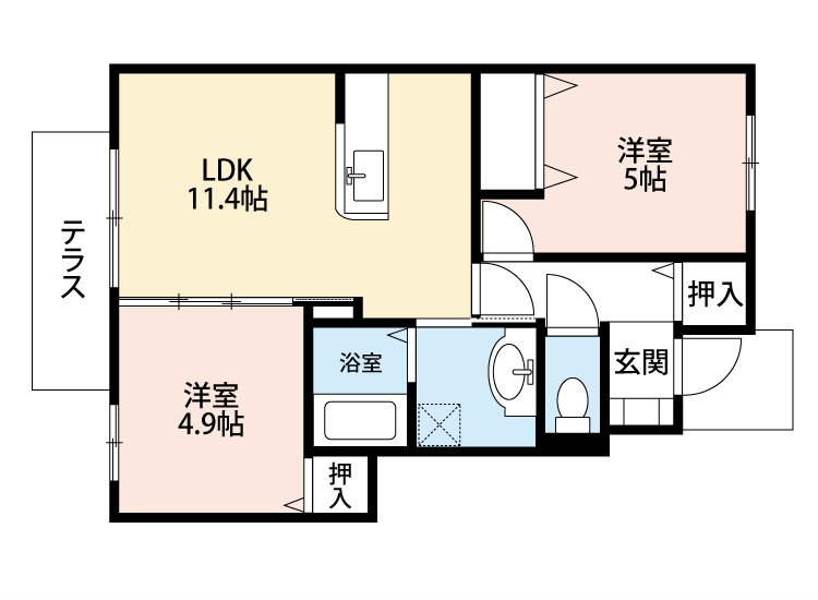 サンドリーム千代 間取り