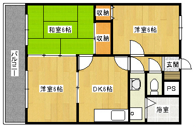 きぬたロイヤルハイツ 間取り