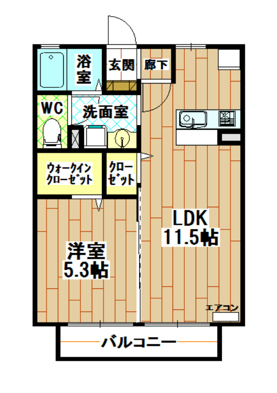 ヴィラ　ウッドⅡ 間取り