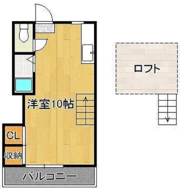 オアシス下到津Ⅱ　Ａ 間取り