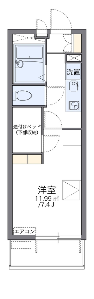 レオパレス龍門 間取り