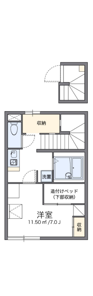 代表的な間取のため実際の間取とは異なる場合があります