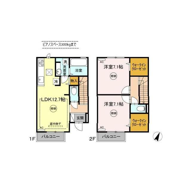 Ｄ－ＲＯＯＭ守恒　Ｂ棟 間取り