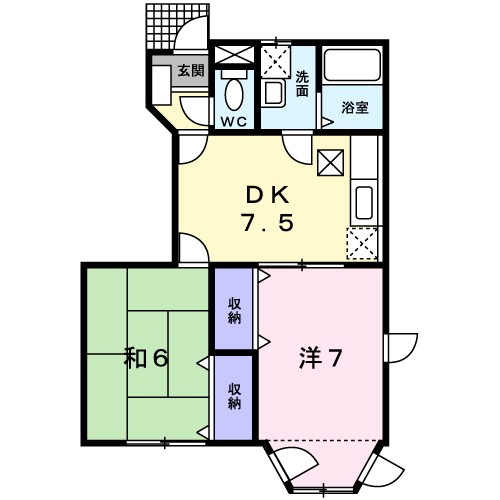 クレストール緑ケ丘Ａ 間取り