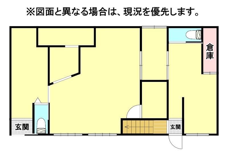 宮丸一丁目3番住居付き店舗 間取り