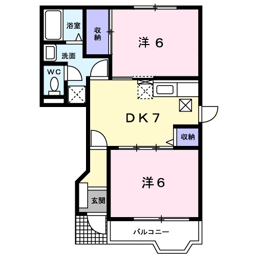 ハイラーク中の原Ｃ 間取り