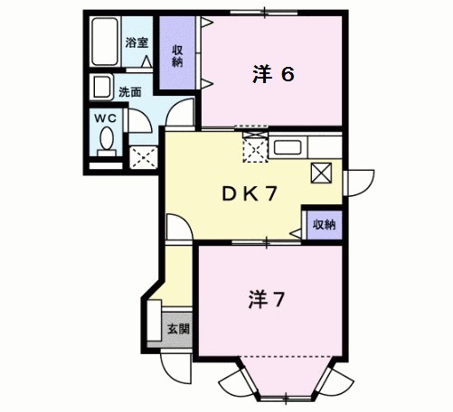 エスポワール寺畔　Ｂ 間取り
