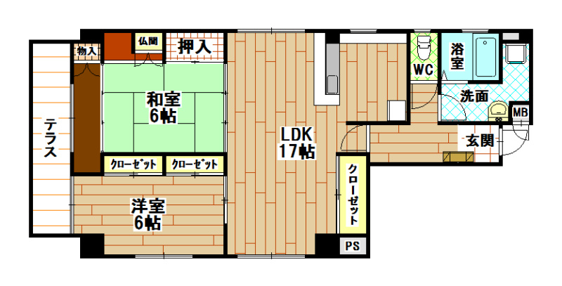 KNビル古船場 間取り