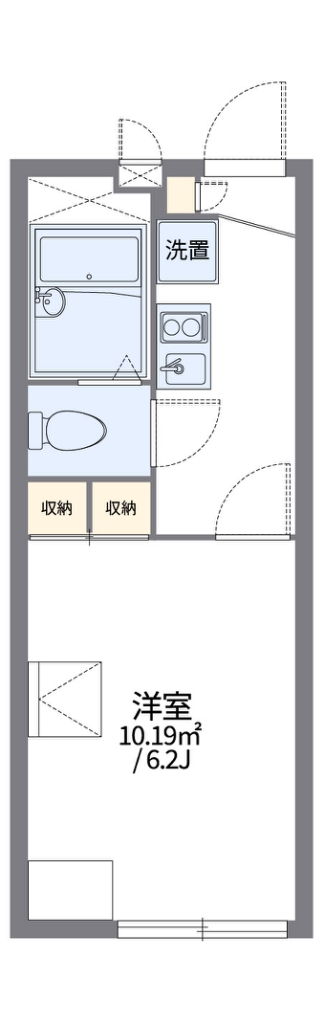 レオパレスくろばる 間取り
