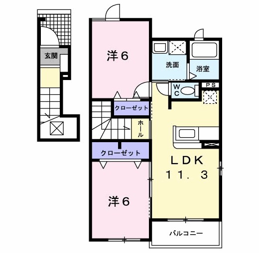 アバンツァートカーサ溝Ｂ 間取り