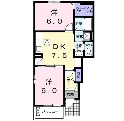 セレーノ洞海Ⅲ 間取り