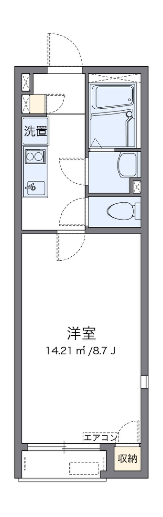 レオネクスト勝山 代表的な間取のため実際の間取とは異なる場合があります