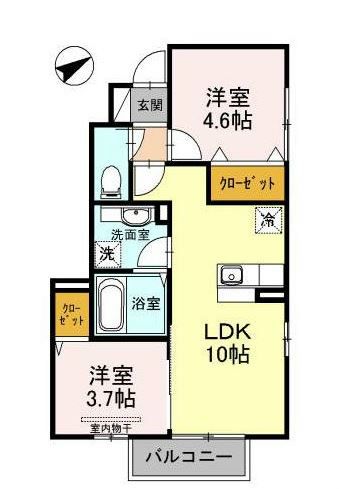 D－HOUSE　B棟 間取り