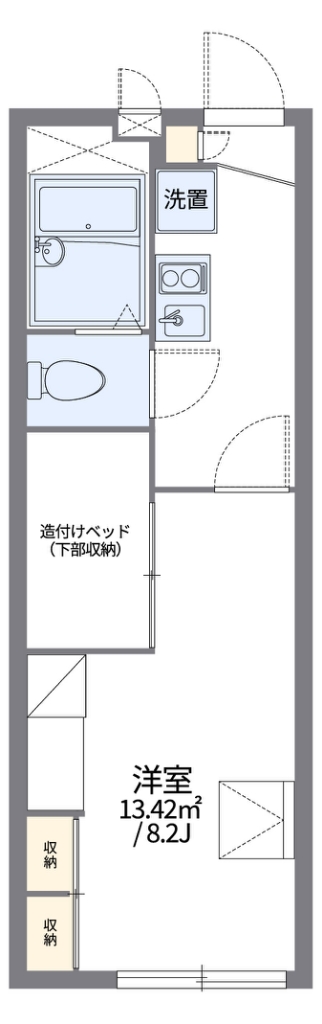 レオパレス木屋瀬 間取り