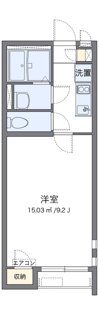 クレイノＩＲＩＥⅡ 代表的な間取のため実際の間取とは異なる場合があります