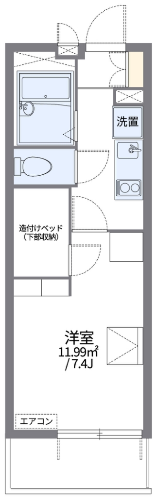 レオパレス幸Ａ 間取り