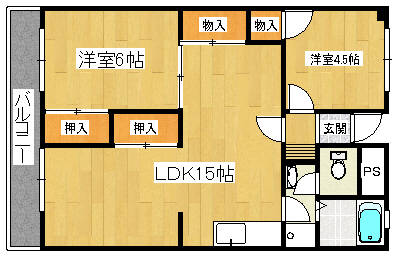 コーポ西鳴水 間取り