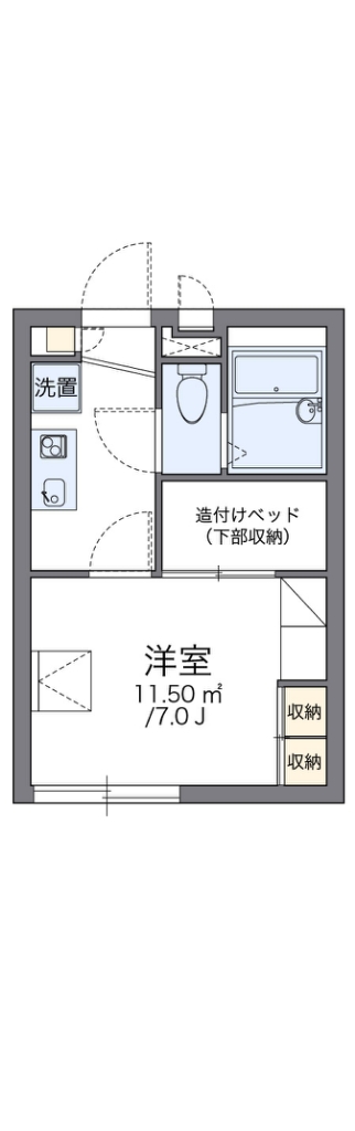 レオパレスソレーユ萩崎 間取り