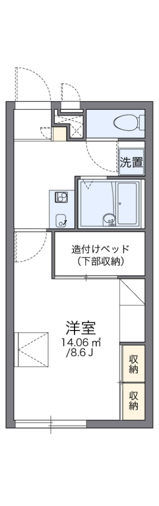 レオパレスＲｏｓｅＫｕｒａｔａ 間取り