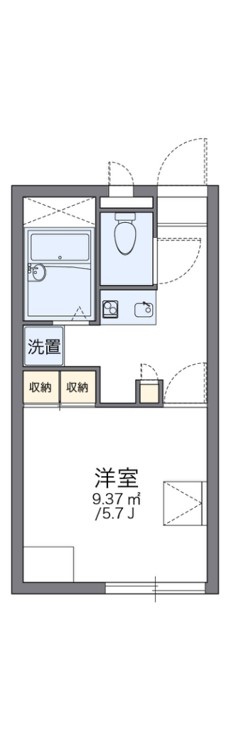 レオパレスひまわりⅡ 間取り