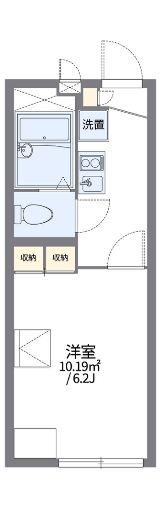 レオパレスくろばる 間取り