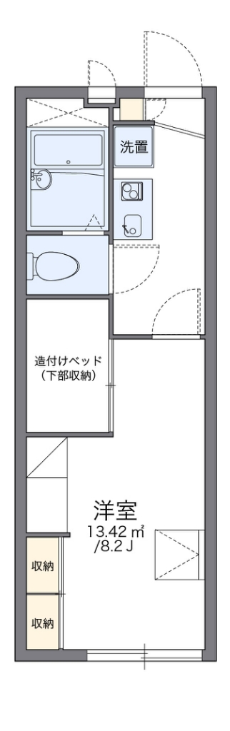 レオパレス陣原 間取り