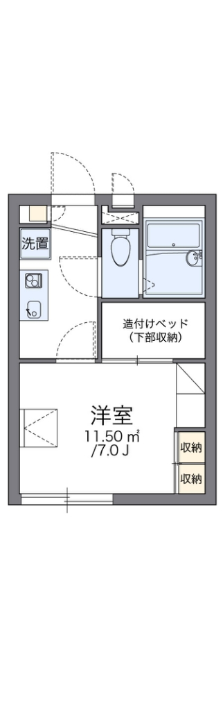 レオパレスソレーユ萩崎 間取り