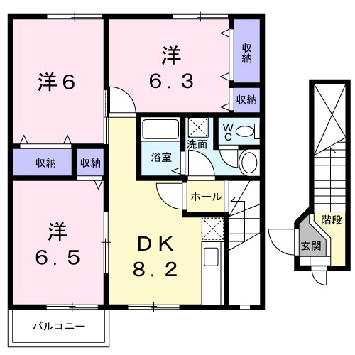 ヴィクトワール高須Ⅱ 間取り